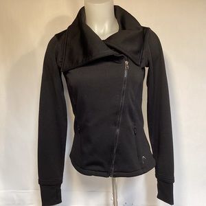HEAD Womens black tennis jacket full zip size small
